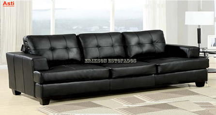 sofa de couro 3 lugares