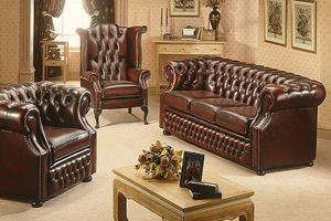 sofás chesterfield original em couro