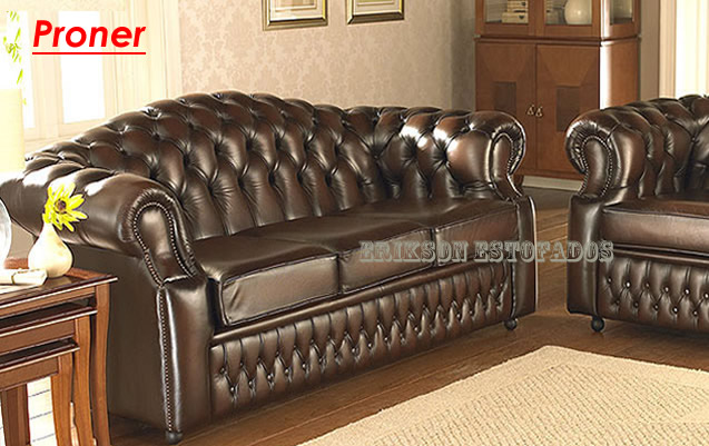 sofa de couro