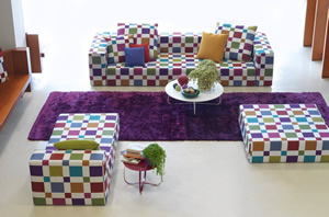 sofa estampado