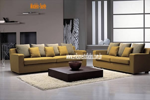 Sala Decorada - Com Sofá Super Estiloso Sofa Estiloso