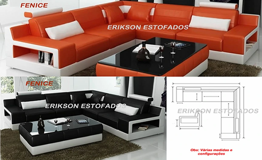 Sofás sob medida para sala de estar