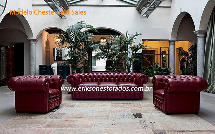 Sofá chesterfield original em toda São Paulo