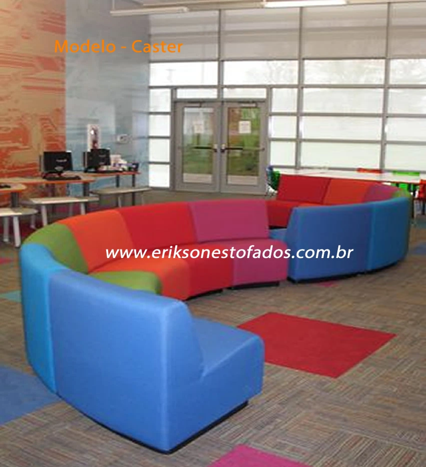 Sofá curvo modular em toda São Paulo