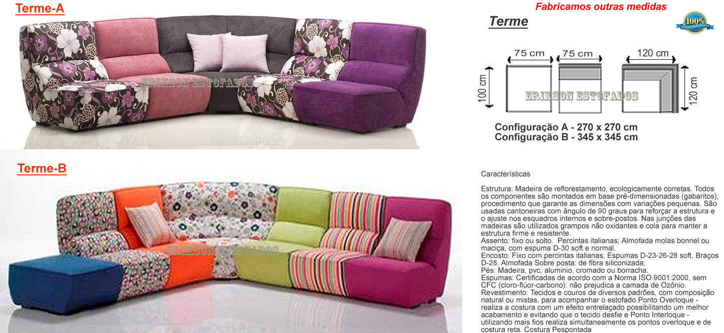 Sofá modular - Sofa modular em L - 55 idéias para amar |  eriksonestofados.com.br