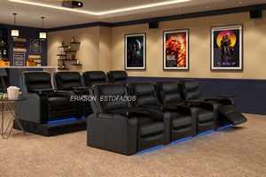 sofa para sala de cinema