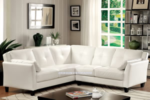 sofás de couro branco